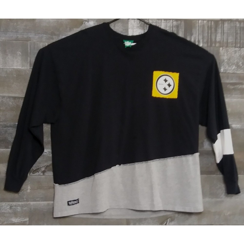 Pittsburgh Steelers Refried Official NFL Apparel Men’s Size 3XL Black White Gray